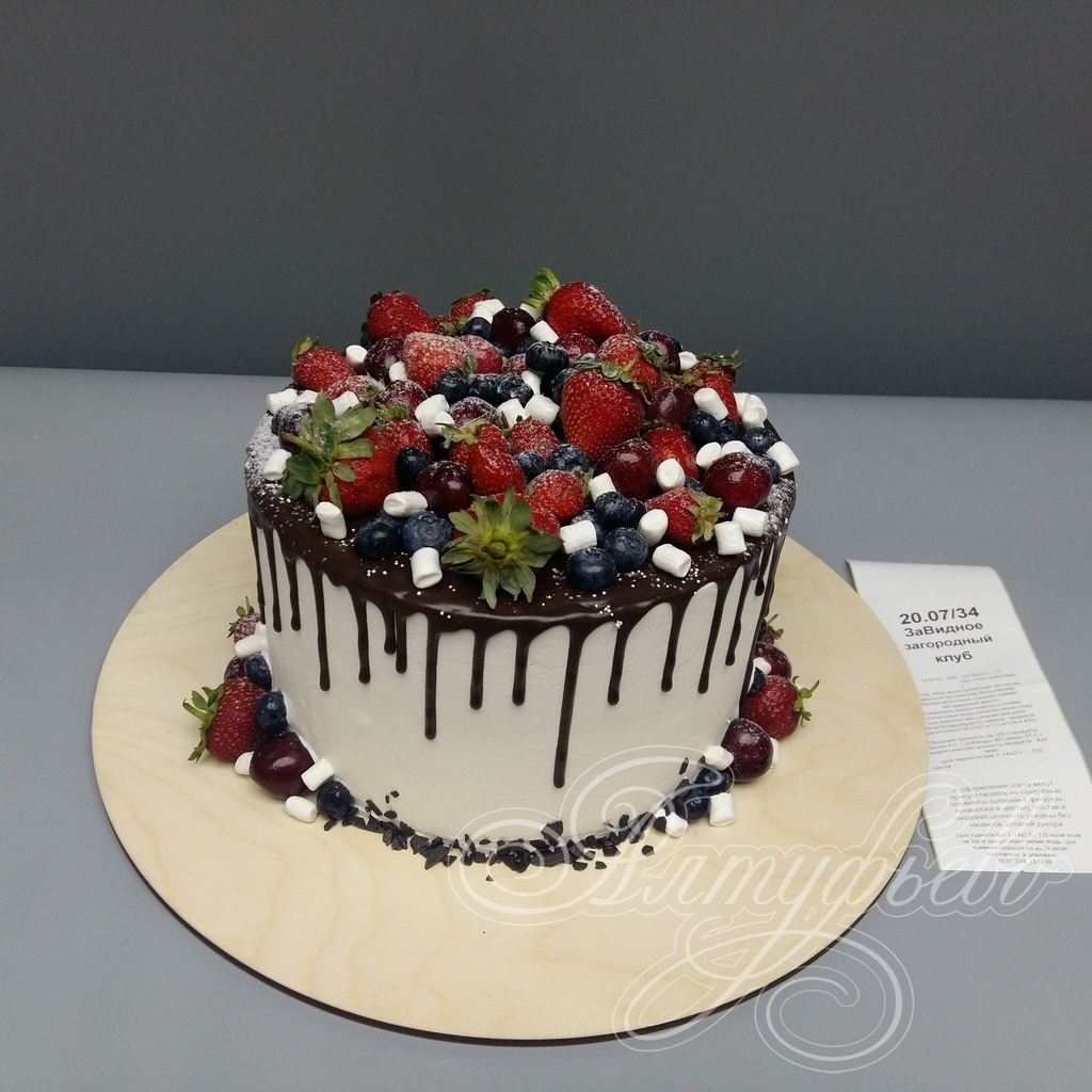 Торты на заказ «Алтуфьево». Готовый торт для наших клиентов на 19 июля 2018 года. Номер заказа: 20.07_34_1