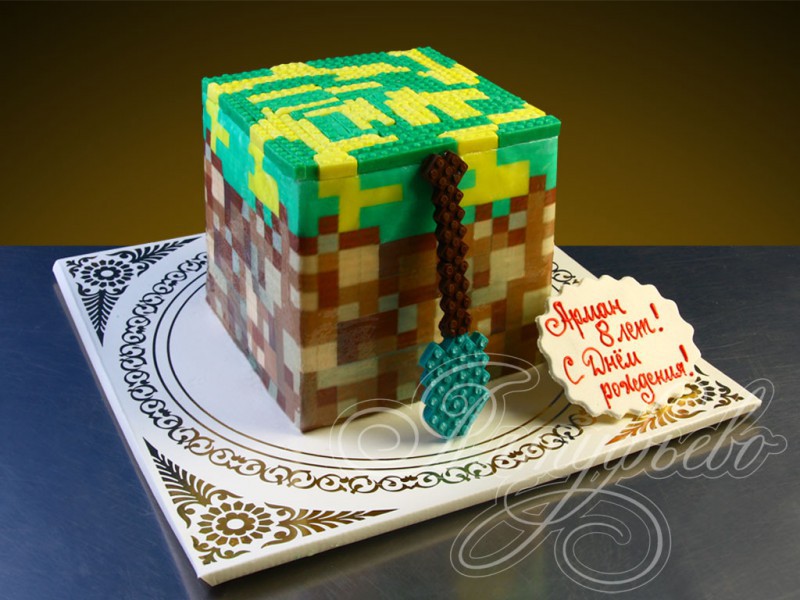Торт"Minecraft"