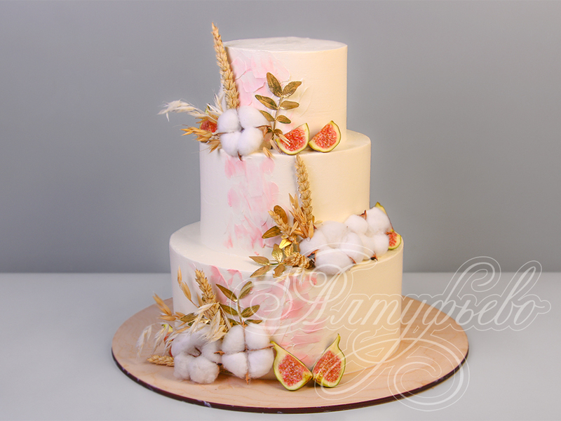 Свадебный эксклюзивный торт в стиле Рустик