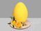 Торт Пасхальное яйцо с цветами