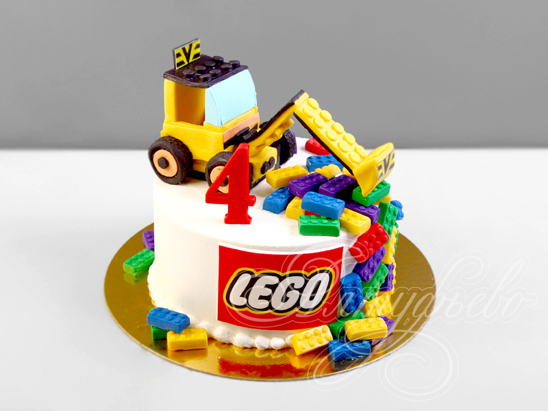 Торт Lego Technic Экскаватор