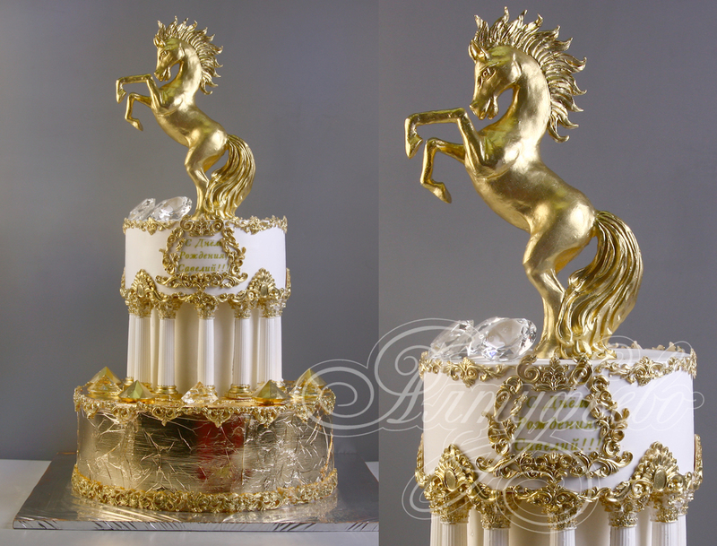 Торт с Золотой Лошадкой