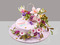 Торт с каскадом из цветов на 8 марта