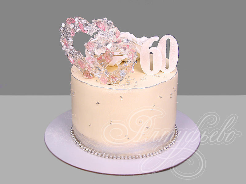 Торт на Бриллиантовую Свадьбу 60 лет