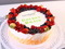Корпоративный торт с ягодами и логотипом