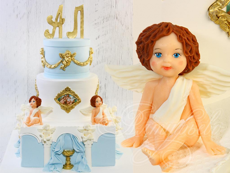Торт с ангелами