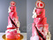 Красный мраморный торт на свадьбу