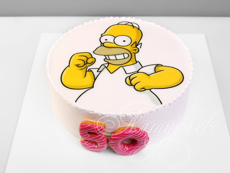 Торт "Гомер Симпсон" для папы