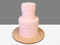 Розовый свадебный торт