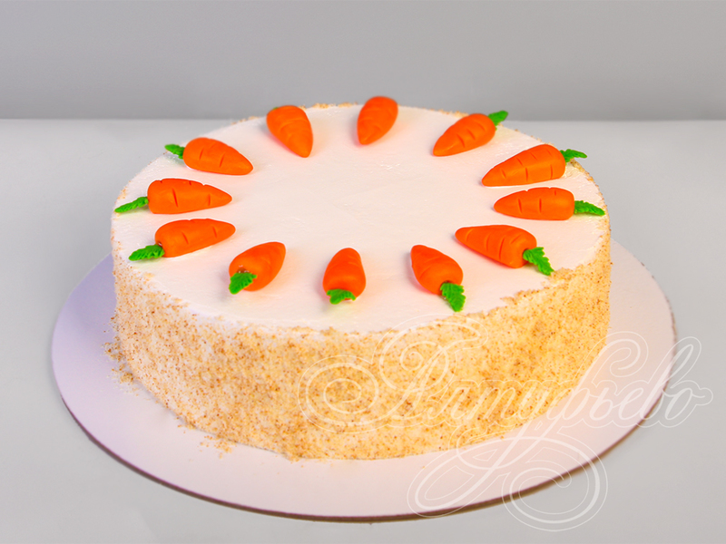 Торт с Морковками девочке одноярусный