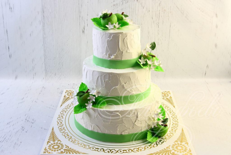 Торт зеленый
