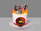 Торт с персонажами Mortal Kombat
