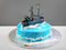 Морской торт с Военным Кораблем