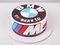 Торт в форме эмблемы BMW