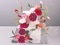 Квадратный свадебный торт с цветами