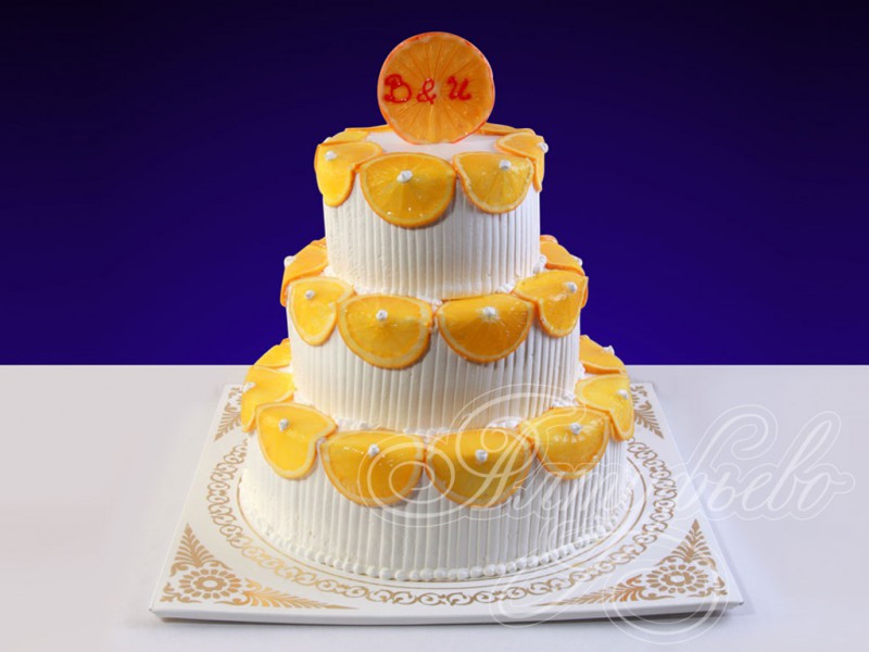 Свадебныйторт«Апельсиновыйрай»