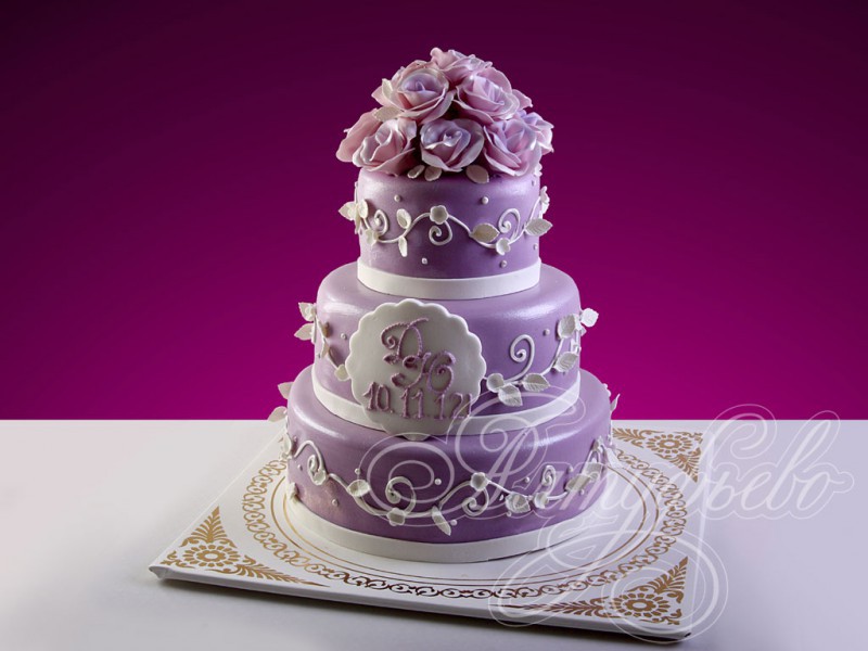 Свадебныйторт«Фиолетоваянежность»