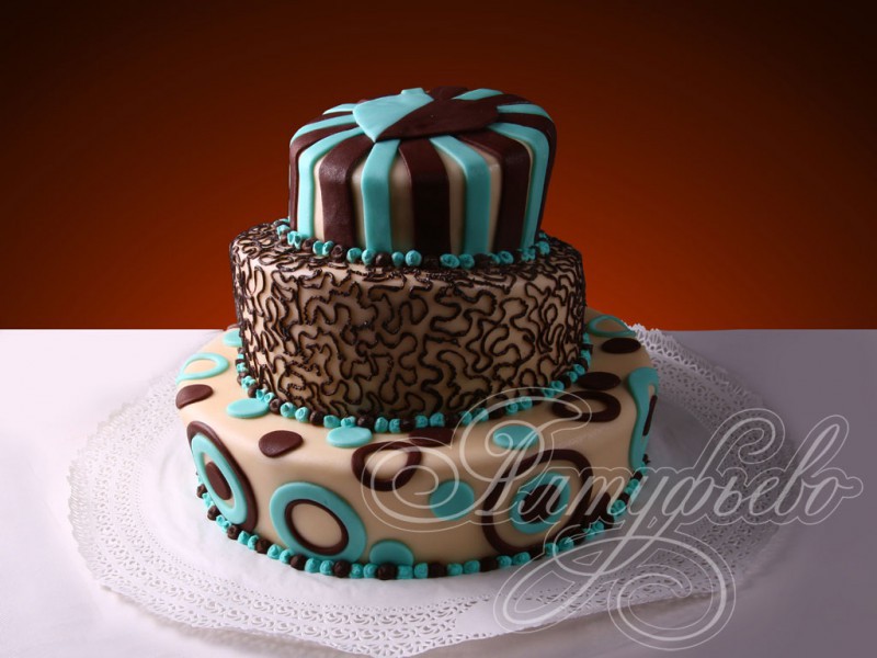 Торт«Шоколадныеузоры»