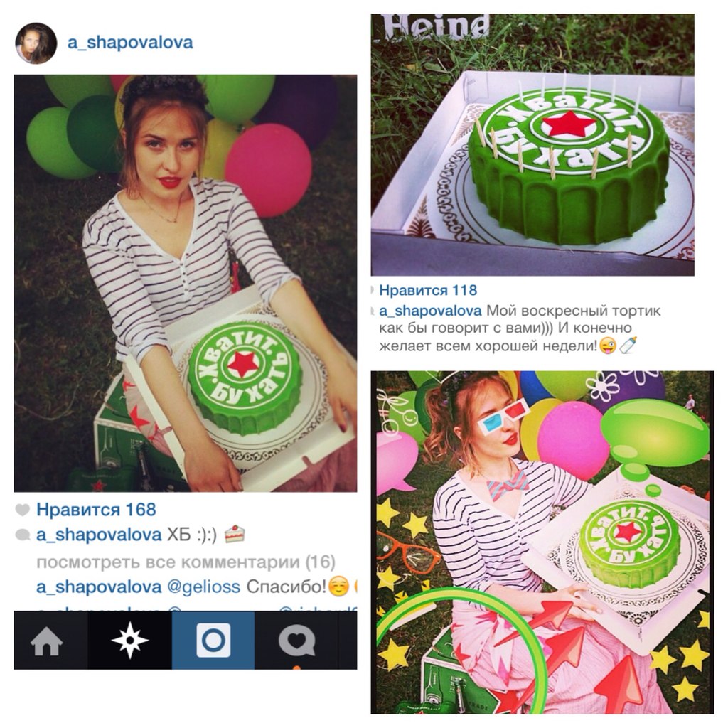 Торт на день рождения Антонины Шаповаловой