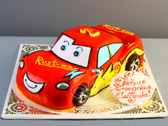 Торт «Красная машинка» из мультфильма «Тачки»