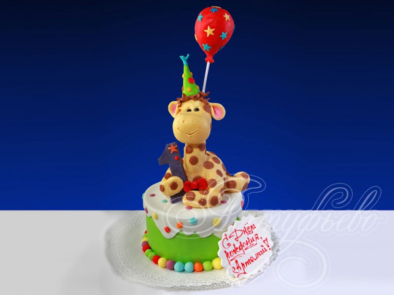 Детский торт «Милый жираф»