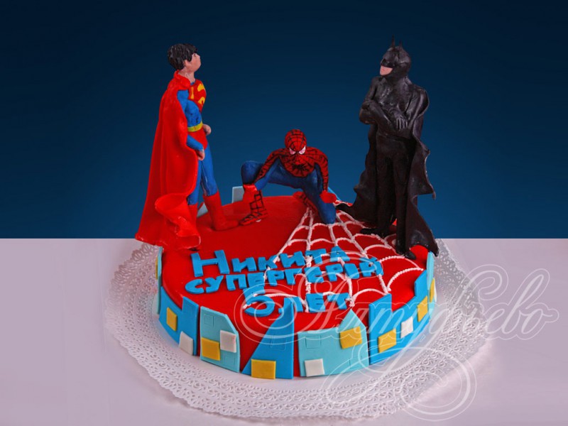 Торт«Поздравленияотсупергероев»