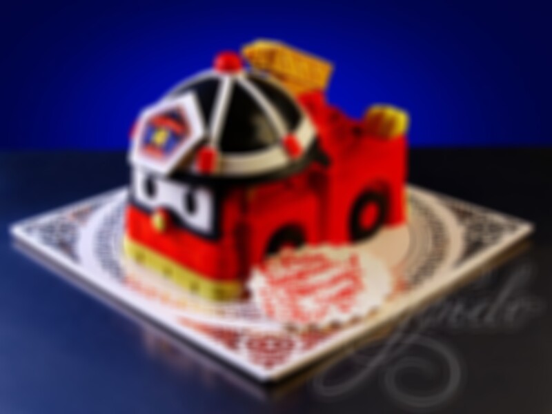 Торт«ПожарнаямашинаРой»