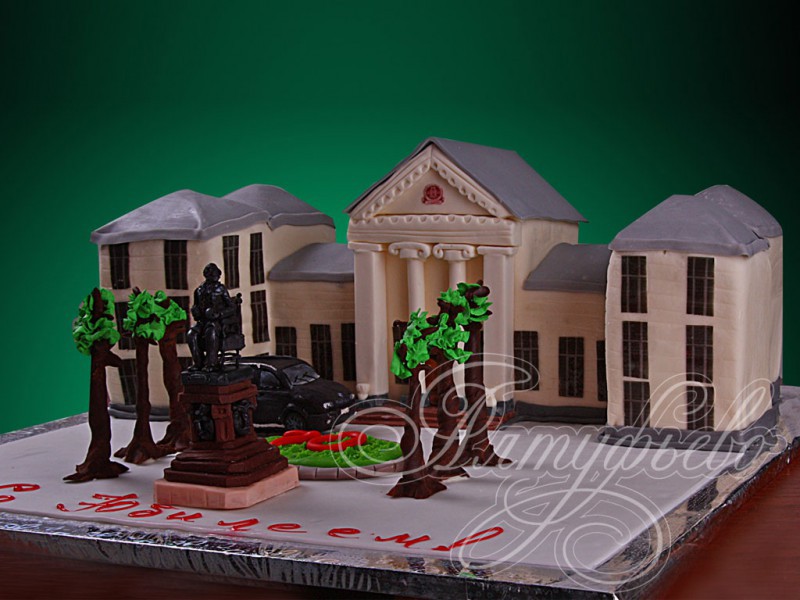 Торт «Здание академии»
