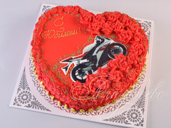 Подарочный торт «Байкерам с любовью»