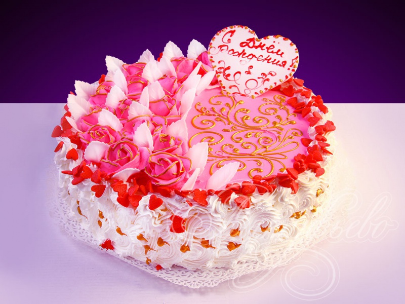 Подарочный торт «Майские цветы»
