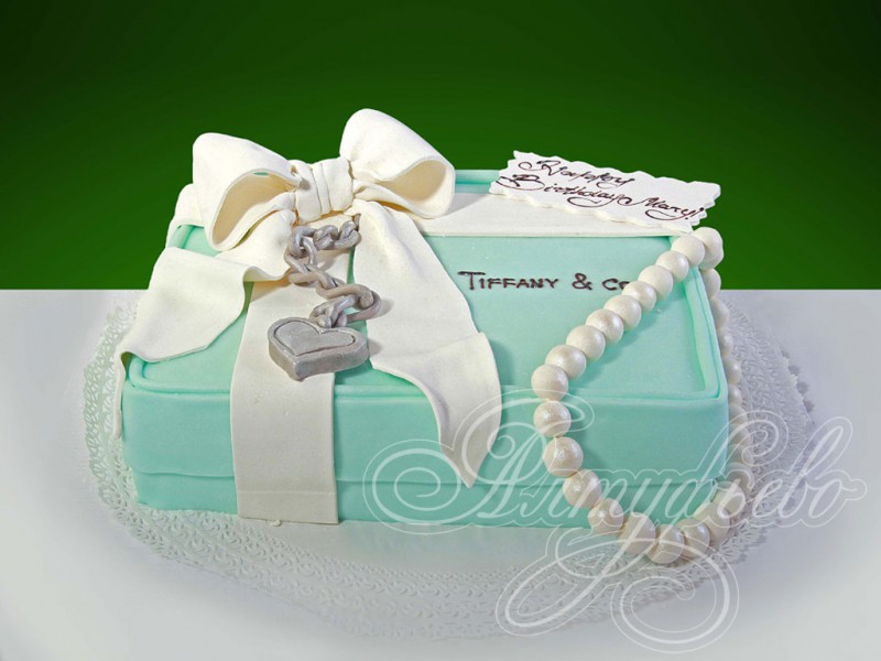 Подарочный торт «Подарок от Тиффани»