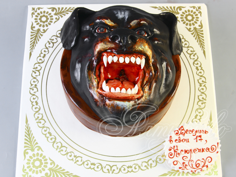 Подарочный торт собака «Ротвейлер»