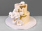 Свадебный торт с белыми орхидеями