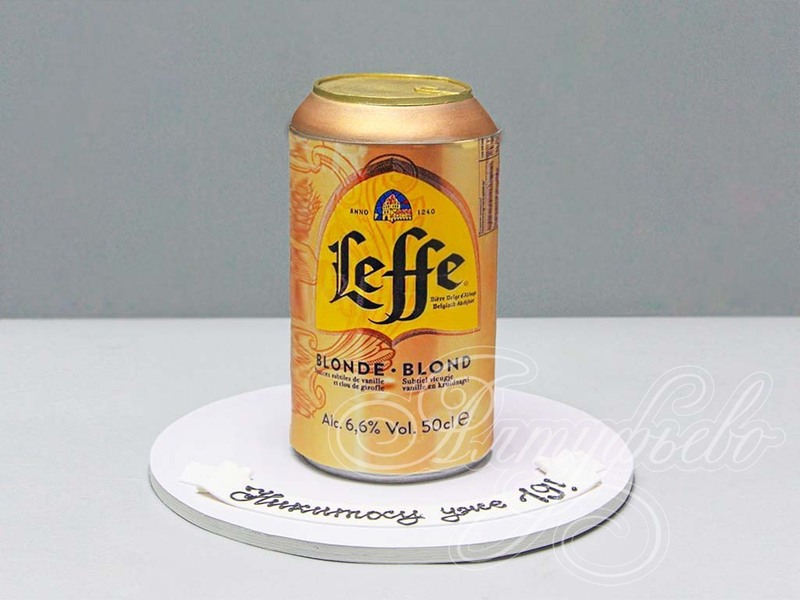 Торт Банка пива Leffe Blonde