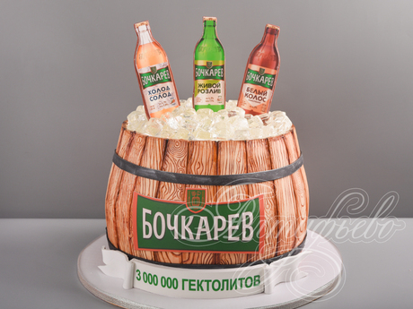 Торт Бочка с пивом