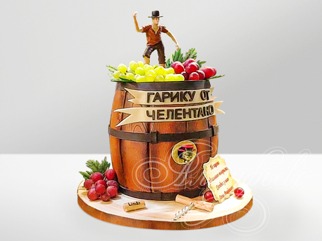 Торт "Бочка с вином"