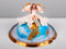 Торт Земной шар с девушкой-ангелом