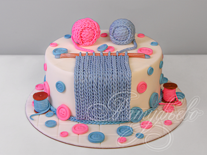 Торт для бабушек в день рождения одноярусный