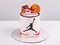 Торт с кроссовком, мячом и баскетболистом