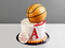 Торт с баскетбольным мячом