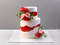 Бело-красный свадебный с розами