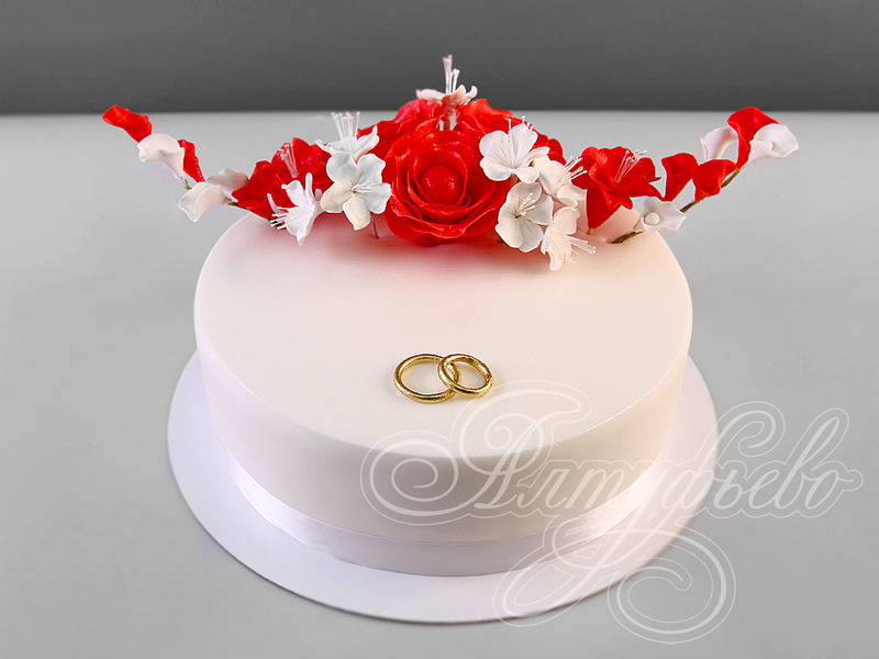 Торт свадебный для небольшой компании 20121418