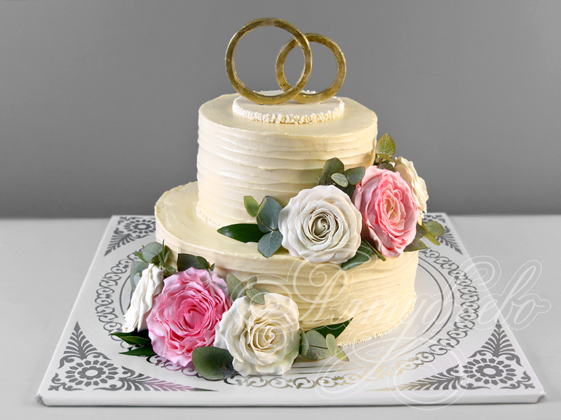 Белый свадебный торт 2410418