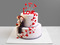 Свадебный торт с женихом и невестой
