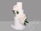 Торт Белый свадебный с розами