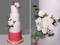 Четырехъярусный свадебный с розами