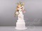 Белый свадебный с кружевом и цветами