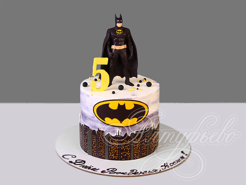 Торт с Бэтменом мальчикам на день рождения