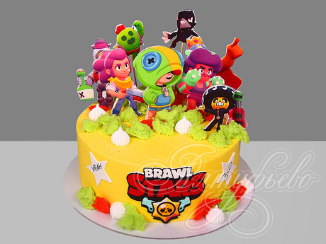 Торт Brawl Stars на 9 лет