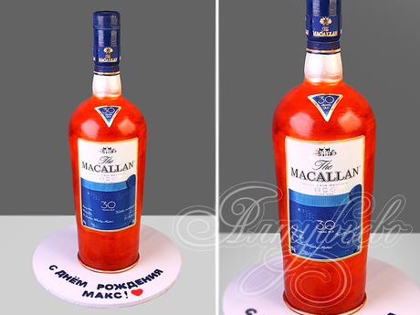 3D торт в виде бутылки "Macallan"